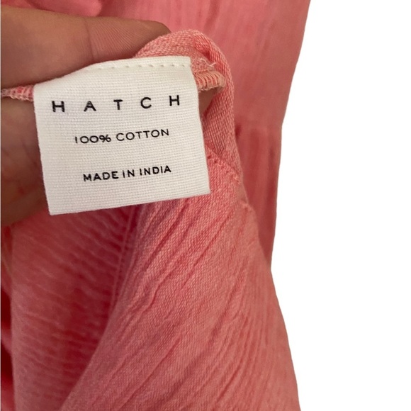 HATCH The Sarah Dress Pink Smocked Flutter Sleeve Maternity Maxi Dress EUC India - Picture 10 of 10